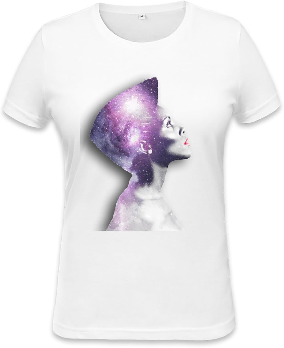 Galaxy Girl Portrait Womens Tshirt XXLarge Amazon.ca Clothing