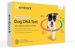 Embark Breed Identification Kit - Most Accurate Dog DNA Testing Kit - 99% Breed Ancestry Accuracy for Mixed Breed Dogs - Plus Relative Finder & Family Tree