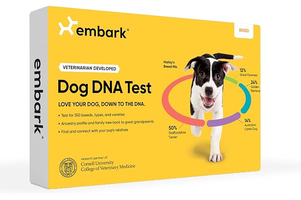 Embark Breed Identification Kit Most Accurate Dog DNA Test Test 350+ Dog Breeds Breed ID Kit with Ancestry & Family Tree