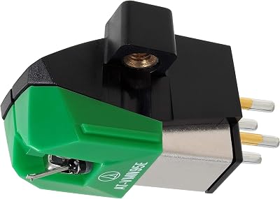 Audio-Technica AT-VM95E VM95 Elliptical Cartridge Green 4.0mV Output