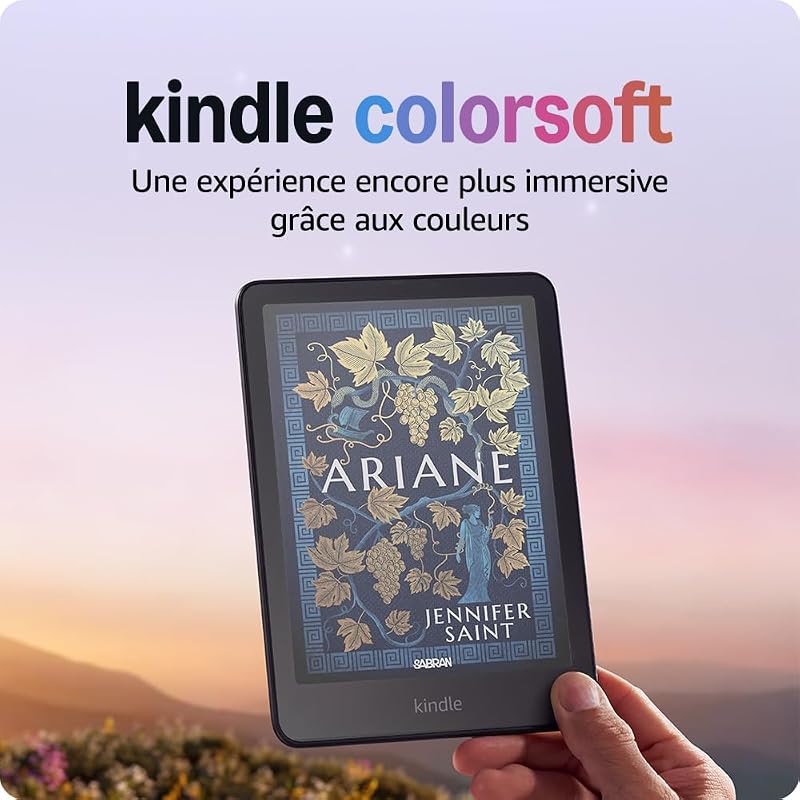 Kindle Colorsoft 16 Go (modèle 2024) : écran couleur qui révèle les couvertures et le contenu ; surlignez désormais en couleur ; sans publicités (noir)