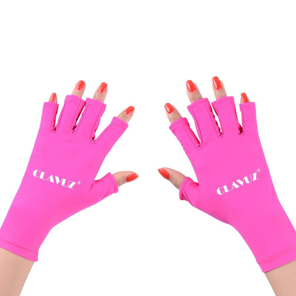 CLAVUZ Nail Shield Gloves Anti UV for Gel Manicures with UV/LED Lamps