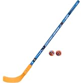 Franklin Sports NHL Kids Street Hockey Stick + Balls Set - Youth 40 in | Poplar Birch Shaft Build, Shot Zone Grip Texture, Replaceable Blade Design, Roller Ready