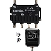 Cable de 4 puertos TV/Antena/HDTV/Internet Amplificador/Amplificador/Divisor de Señal Digital con Retorno Pasivo, Terminadore