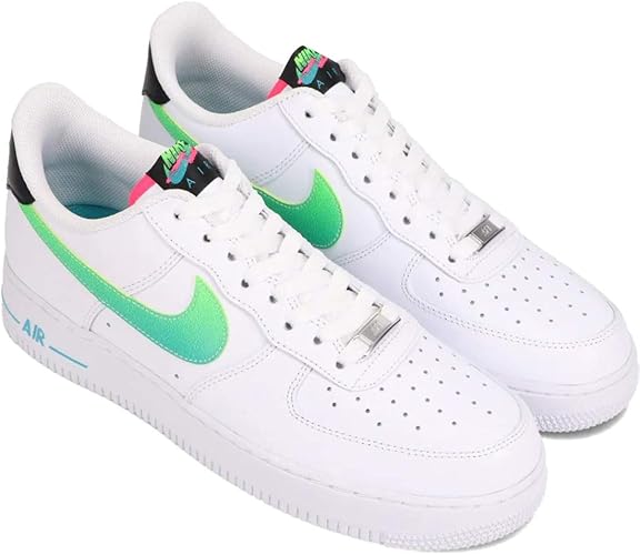 Amazon ナイキ エア フォース 1 07 Lv8 Air Force 1 07 Lv8 ホワイト アクアマリン ブラック グリーンストライク Dj5148 100 日本国内正規品 Nike ナイキ スニーカー