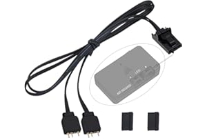 Airgoo Adapter Cable for Corsair Lighting Node Pro and Corsair Commander PRO (hub not Included), Connect to Any 5V 3-Pin Conn