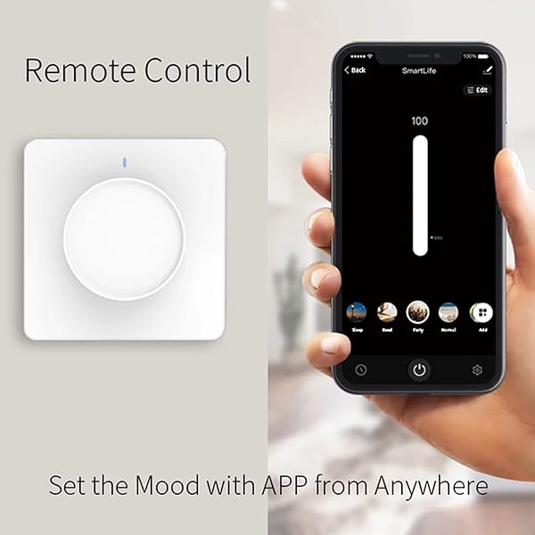 CCCMS WiFi Smart Light Switch Butter Shutter Light Temporizador Compatible con Alexa y Google Aplicacin de Google Control Remoto Funcin de Tiempo Control de Voz Easy Installacion