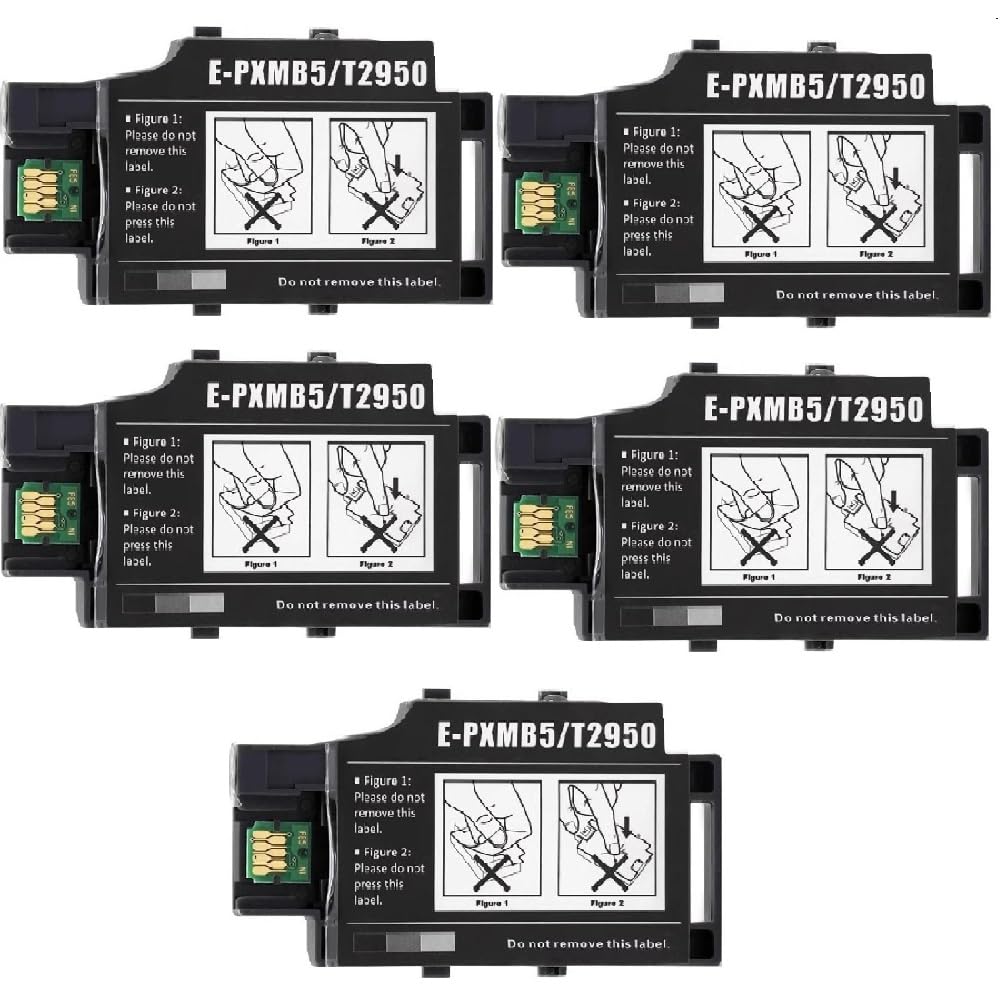 INKWAY Remanufactured T2950 Ink Maintenance Box for Epson Workforce WF-100 WF-100W Inkjet Printer(use with 2661 2670 ink cartridge), 5-Pack