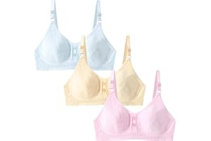 Happy Cherry Girls Wireless Light Padded Bra Adjustable Bralette Underwear Soft Cup Training Bras for Teen Girl