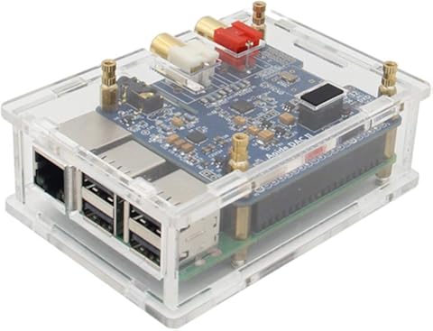 BliliDIY Estuche Transparente para Tarjeta De Sonido De Alta Fidelidad Raspberry Pi Dac II