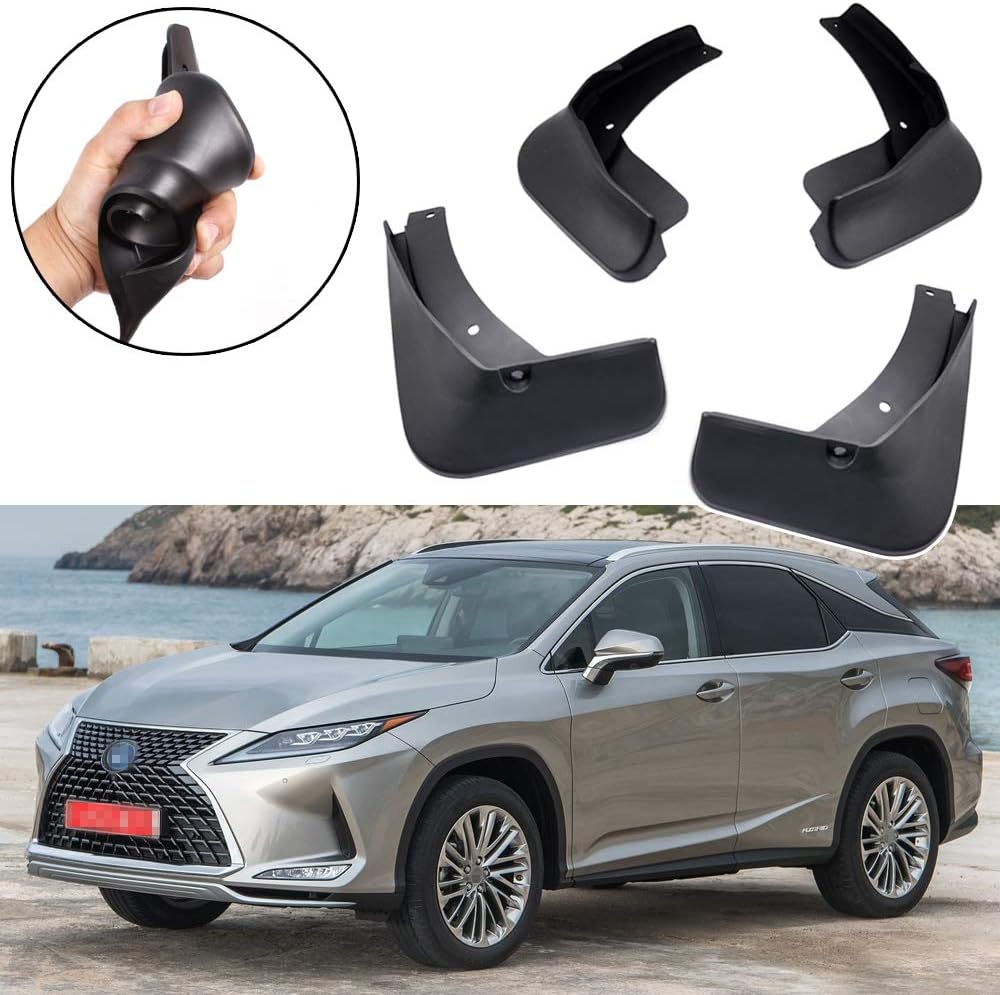 SPEEDLONG 4Pcs Car Mud Flaps Splash Guards Fender Mudguard