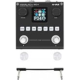 M-VAVE ANN Blackbox Black Multi Effects Guitar Pedal, Portable Multi Effects Processor with ANN Modeling, 80 Presets Effects Processor with Footswitch Topper(Random Color) and 6.35mm Audio Cable