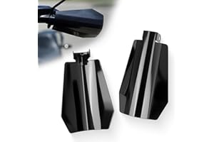 CHIFUN Motorcycle Handguard Gloss Black Hand Guard Stainless Steel Handlebar Protection Compatible with 2006-2024 Touring Mod