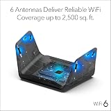 NETGEAR Nighthawk WiFi 6 Router RAX70 Dual-Band AX6000 6.6 Gbps view 5
