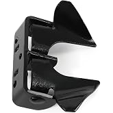Wmebee Wall Mount Butterfly Latch 1-3/8" to 1-5/8", Gate Fork Lock | with Padlock Hole, Chain Link Fence Parts, Gate Fork Latch,Chain Link Fence Gate Latching Hardware(Black)