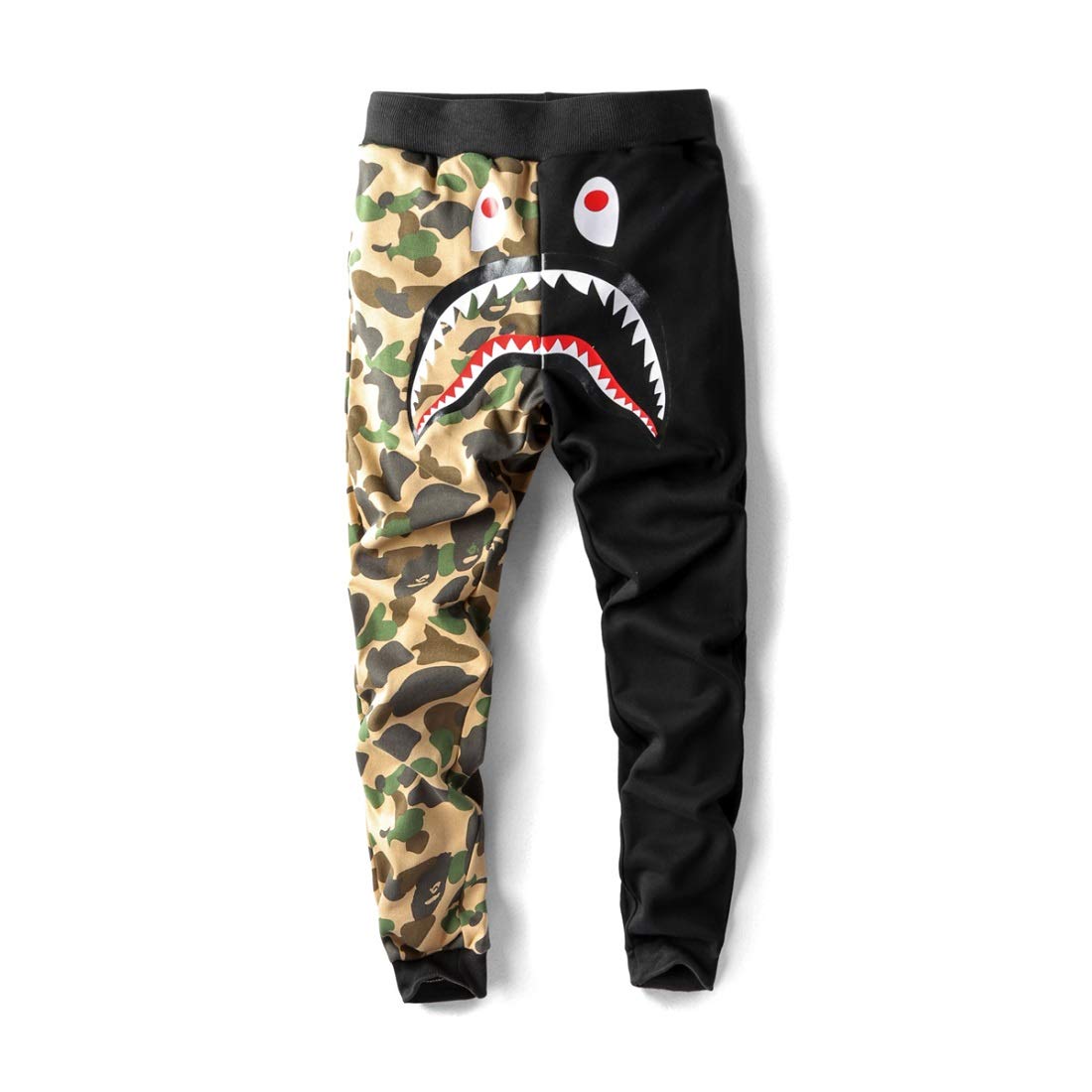 Big Mouth Shark Ape Bape Mens Fashion Casual Sports Jogger Pants