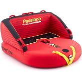 PEAKFLOW Towable Tube,Boat Tube,1-3 Rider Models,Tubes for Boating,PVC Liner and Full Nylon Cover,Stable for Kids &amp; Adults,Lake &amp; Ocean Fun