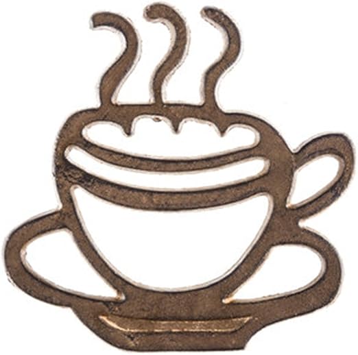 Amazon Com 7 Rust Cast Iron Metal Coffee Cup Kitchen Trivet Or