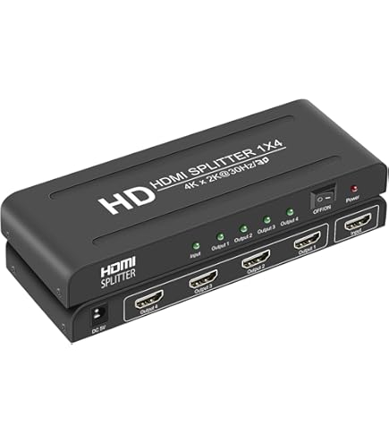 Amazon.com: Expert Connect 1x4 HDMI Splitter | 4 Port | 1 in - 4