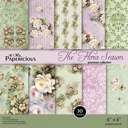 Papericious Premium Edition Paper Pack - The Flora Season 6"X6"