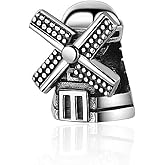 EVESCITY Many Fun Styles Sterling Silver Beads for Charm Bracelets Best Jewelry Gifts