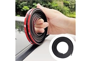 Cuttable T-Shaped Car Sunroof Cover Seal Rubber Trim,Dust Proof & Weather Stripping for Windshield,Tailgate Adhesive Rubber S
