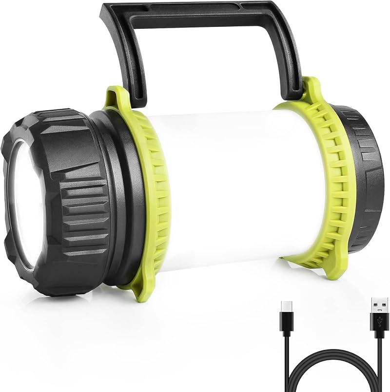 Lighting EVER Rechargeable LED Torch Lantern 500lm Power Bank 5 Modes Hiking