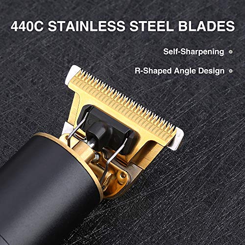 Professional Hair Outliner Grooming Trimmer Clippers for Men - Close Cutting T-Blade Hair Trimmer Cordless Hair Cutting Kit Electric Rechargeable Pro Li Outliner