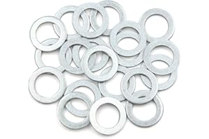 X AUTOHAUX 20pcs Engine Oil Crush Washers Drain Plug Gaskets 14mm ID. 22mm OD. for Car