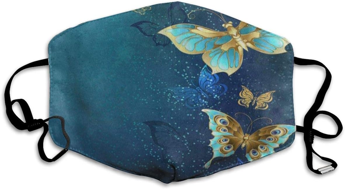 ZHOUSUN Dustproof Washable Reusable Shimmer Butterfly Flower Mouth Cover Mask Respirator Germ Protective Safety Warm Windproof Mask