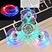 Finger Spinner Gyro, Anbel Transparent Crystal LED Fidget Hand Triangle Spinner Colorful Lighting Effects EDC Focus Desk Gyro Toy