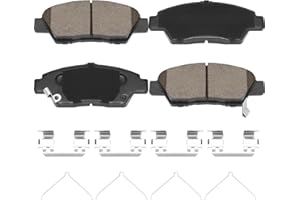 HECHENQICHE Front Ceramic Brake Pads with Hardware Kit for Honda 2009-2020 Fit, 2011-2015 CR-Z