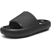Haifago Cloud Slide Sandals for Women Comfort Recovery Pillow Sandal, Lightweight House Bathroom Shower Slippers Adjustable Double Buckle Platform Slide