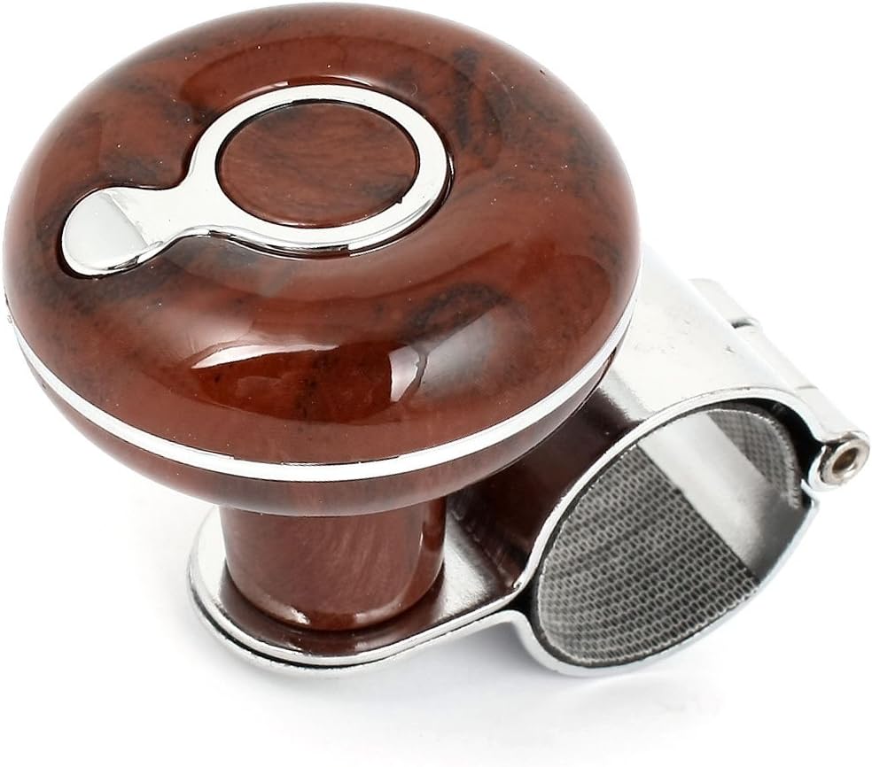 sourcingmap Car Boat Steering Wheel Power Handle Spinner Knob Brown