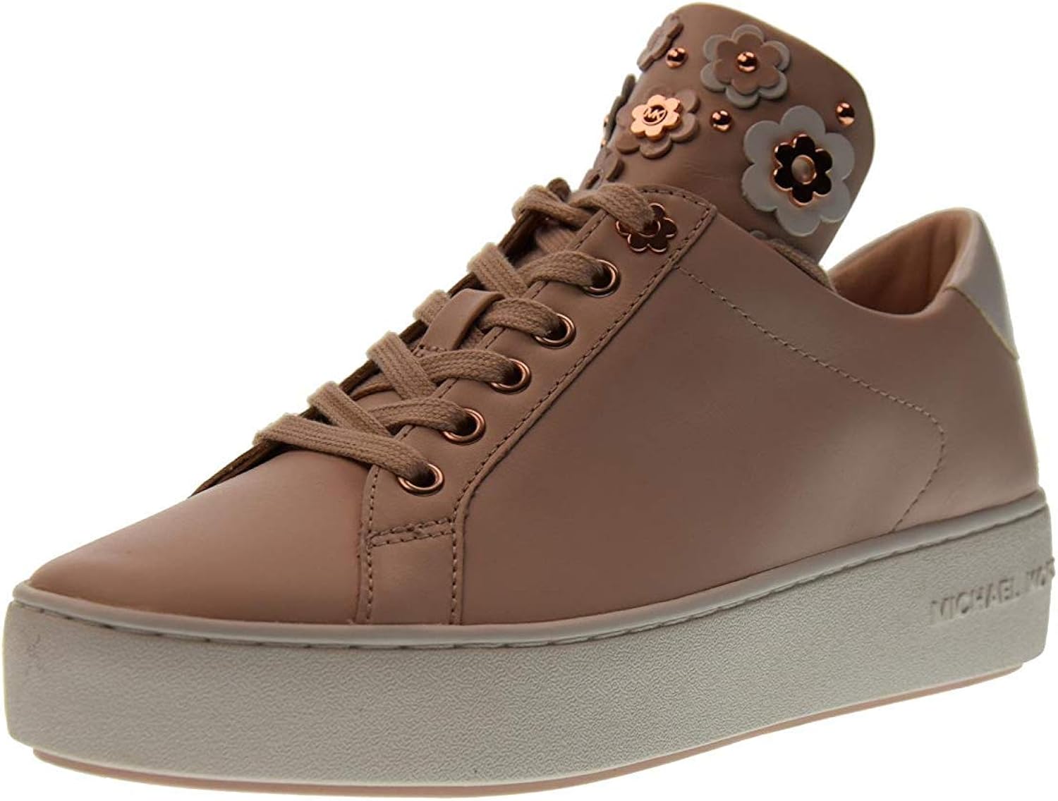 mindy floral appliqué leather sneaker