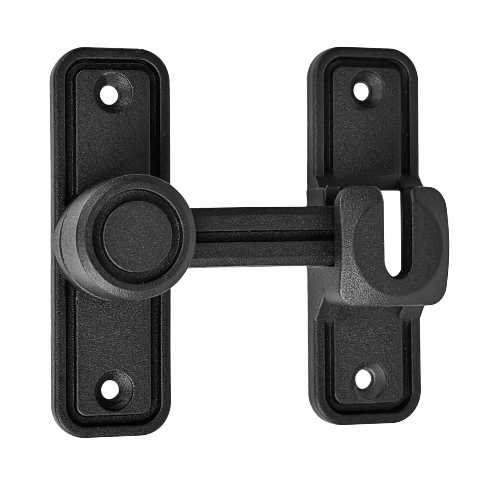 WANLIAN 90 Degree Barn Door Lock Zinc Alloy Heavy Duty Sliding Door Lock Pocket Door Lock for 180 Degree