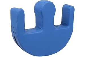 SERLIUM Patient Turning Device U Shaped Shift Nursing Tool Fixed Strap Nursing PU Leather Paralyzed Patient Turning Pillow(Blue)