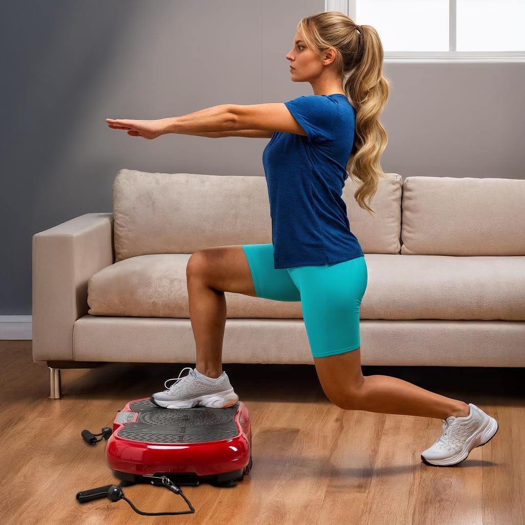 GLOBAL RELAX® | ZEN SHAPER MINI Ultra-thin vibrating fitness platform | Oscillating training | Remote control I Elastic bands I Eliminate fat I Recovers muscle elasticity | Bluetooth I Speakers