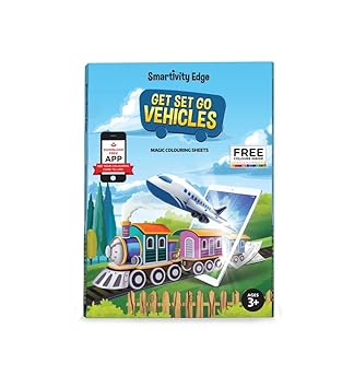Smartivity Edge Get Set Go Vehicles Augmented Reality Colouring Sheets