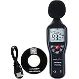 Professional Decibel Meter, Digital Sound Level Meter with Backlight Display High Accuracy (with Data Record Function)