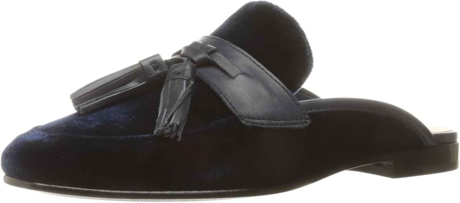 black loafer mules