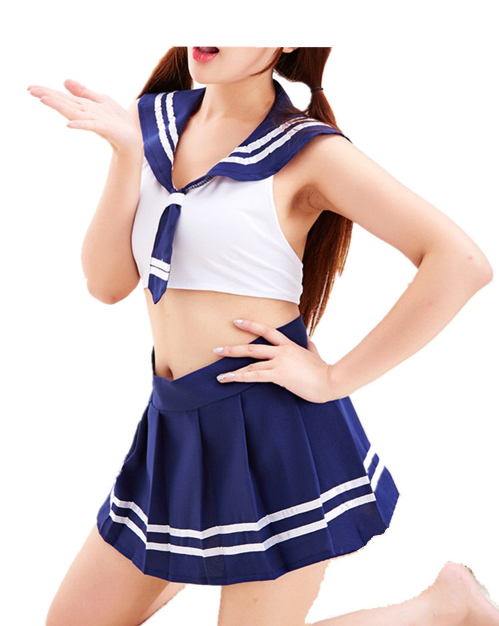 Sexy Lingerie Set Naughty Cosplay Women Role Play Mini Plaid Skirt School Girl Student Uniform Costume