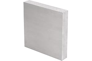 LSWTEIZ 6061 T651 Aluminum Sheet Metal 6 x 6 x 1Inch (25.4MM) Heat Treatable Rectangle Flat Plain 1.0 Inch Thickened Aluminum Metal Plate Covered with Protective Film