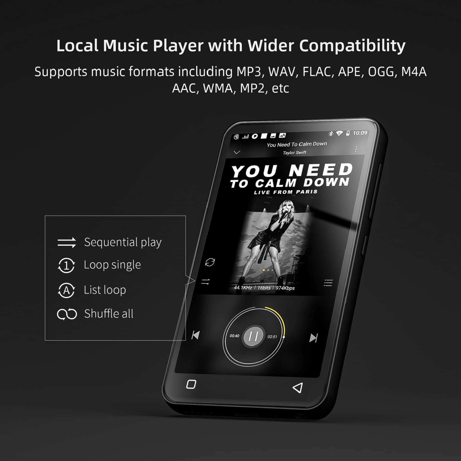 MP3 Player with Bluetooth and WiFi, 4