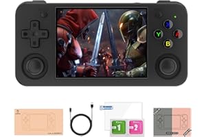 CAITEAM RG35XX H, Anbernic Retro Handheld Gaming Console with 64GTF Card, Support HDMI TV Out, 5G WiFi Bluetooth 4.2 , Dual Sticks, 3.5-Inch IPS Horizontal Screen, Make Retro Game Experience Better (Black)