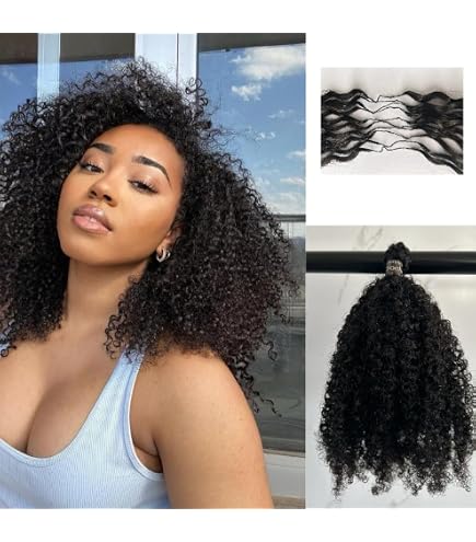 Amazon.com : Afro Kinky Curly Knotless Pre-Separated Crochet  display picture 3