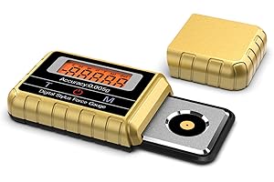 Gold Phonograph Balance Gauge Portable Digital Scale 0.005g Accuracy & Tone Arm Set Automatic Off Portable ABS Stylus Weight 