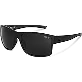 TOROE Matte Black TR90 MOJAVE Frame Sunglasses Enhancing Polarized Polycarbonate Lens