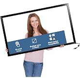 WEILEHAPPY 55-Inch Infrared Touch Frame - Driver-Free Plug &amp; Play Touch Screen Panel, Anti-Glare &amp; High Sensitivity, Compatible with Touch Screen TVs, Smart Boards, Industrial Monitors (Black, 55 in)