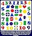 Felt Numbers & Geometric Shapes 144 Piece Set for Felt Board Early Learning by Wildflower Toys